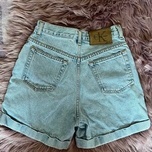 Vintage Calvin Klein Denim High Rise Shorts